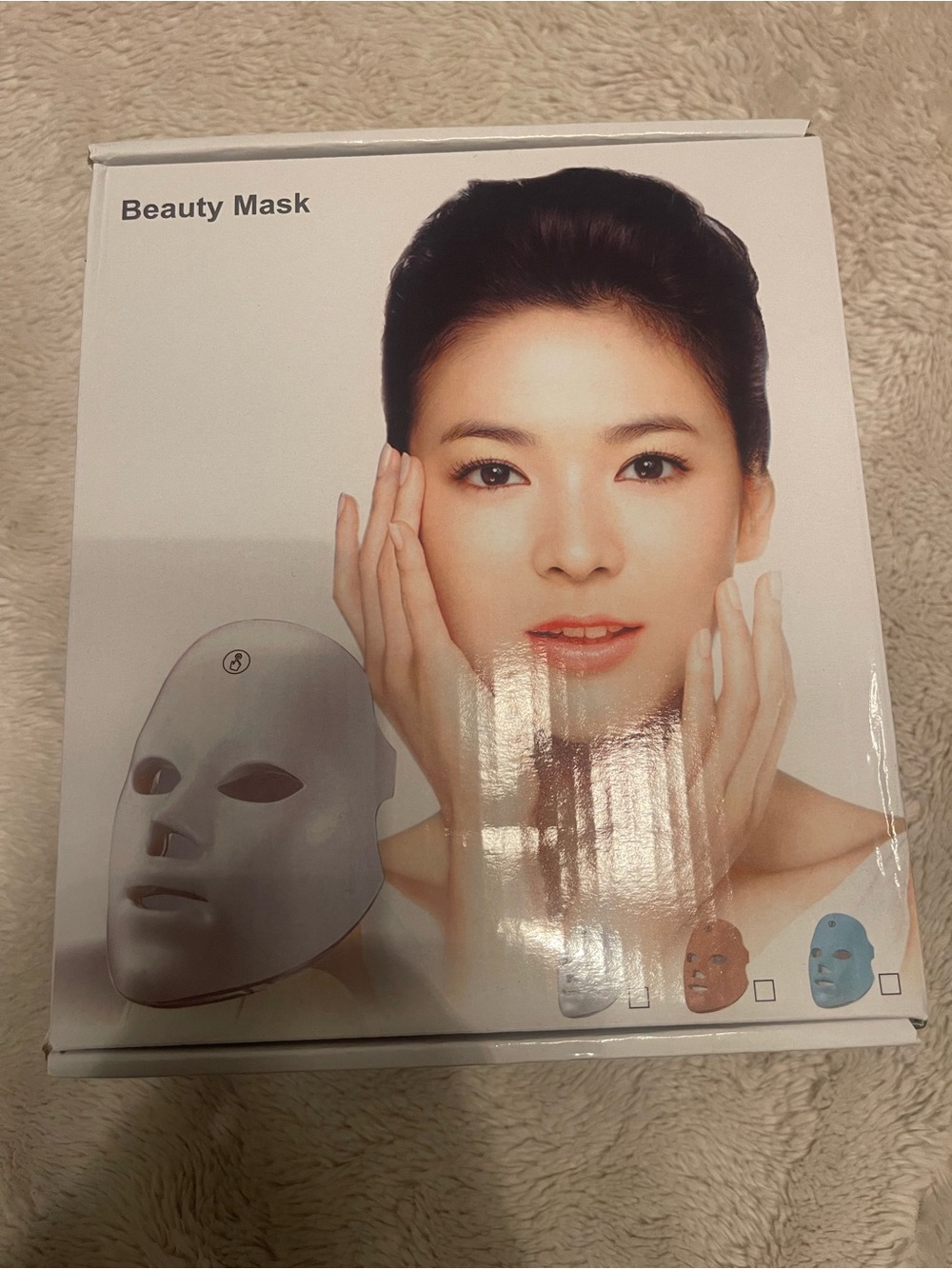 Beauty Mask LED Facial Mask - White NWOT